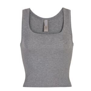 Skims SOFT LOUNGE RIB TANK HEATHER GREY size XS fits S